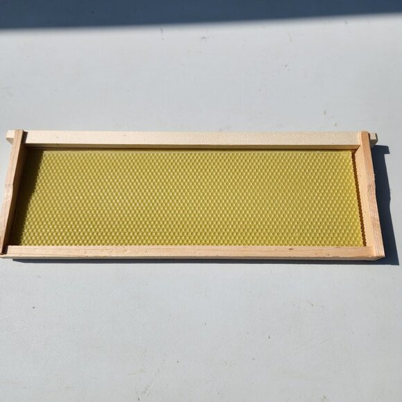 Beekeeping Equipment 5 Medium Frames + 5 Wax Foundation ASSEMBLED For Super Boxe - Picture 5 of 8